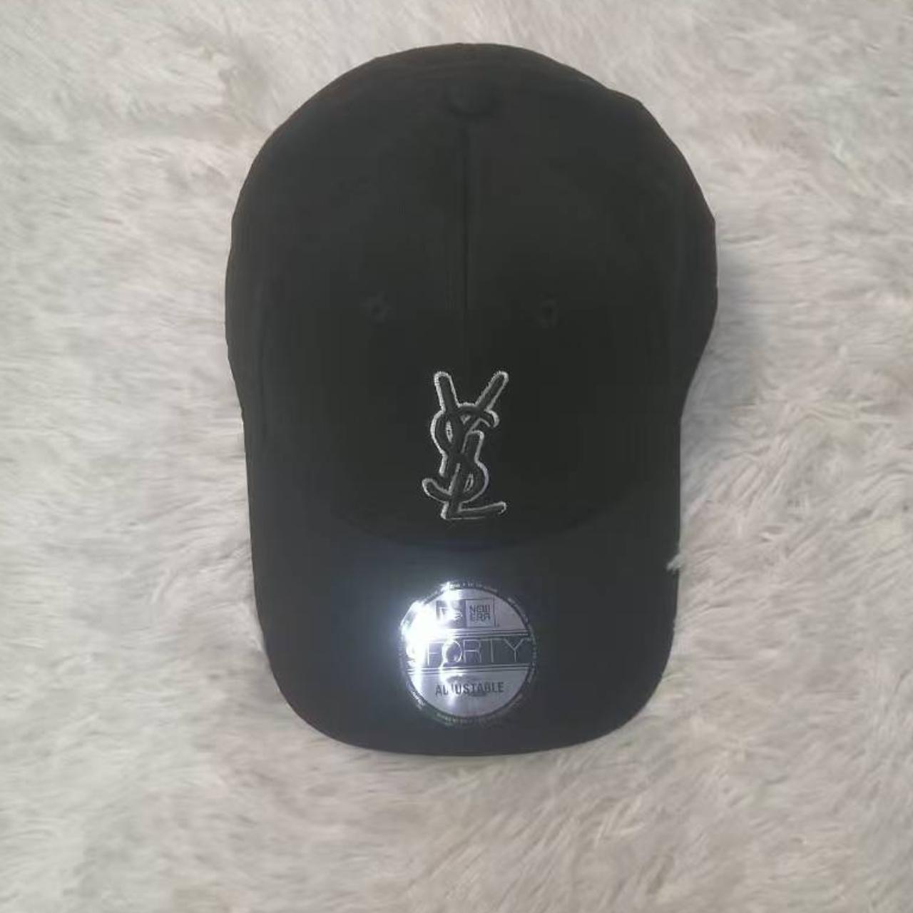 YSL NEW ERA MONOGRAM CAP RIVE DROITE Caps from... - Depop