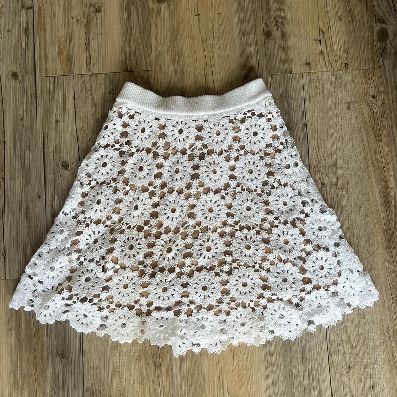 Michael kors white lace skirt best sale