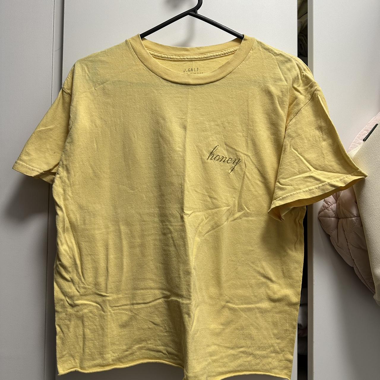 J Galt Yellow Honey T Shirt cute bright yellow