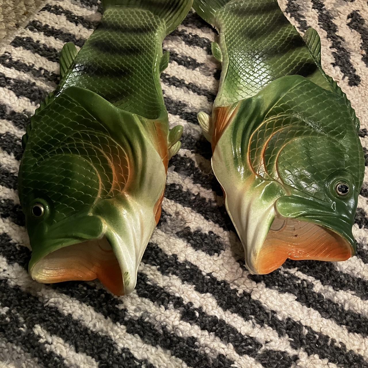 mens fish slippers