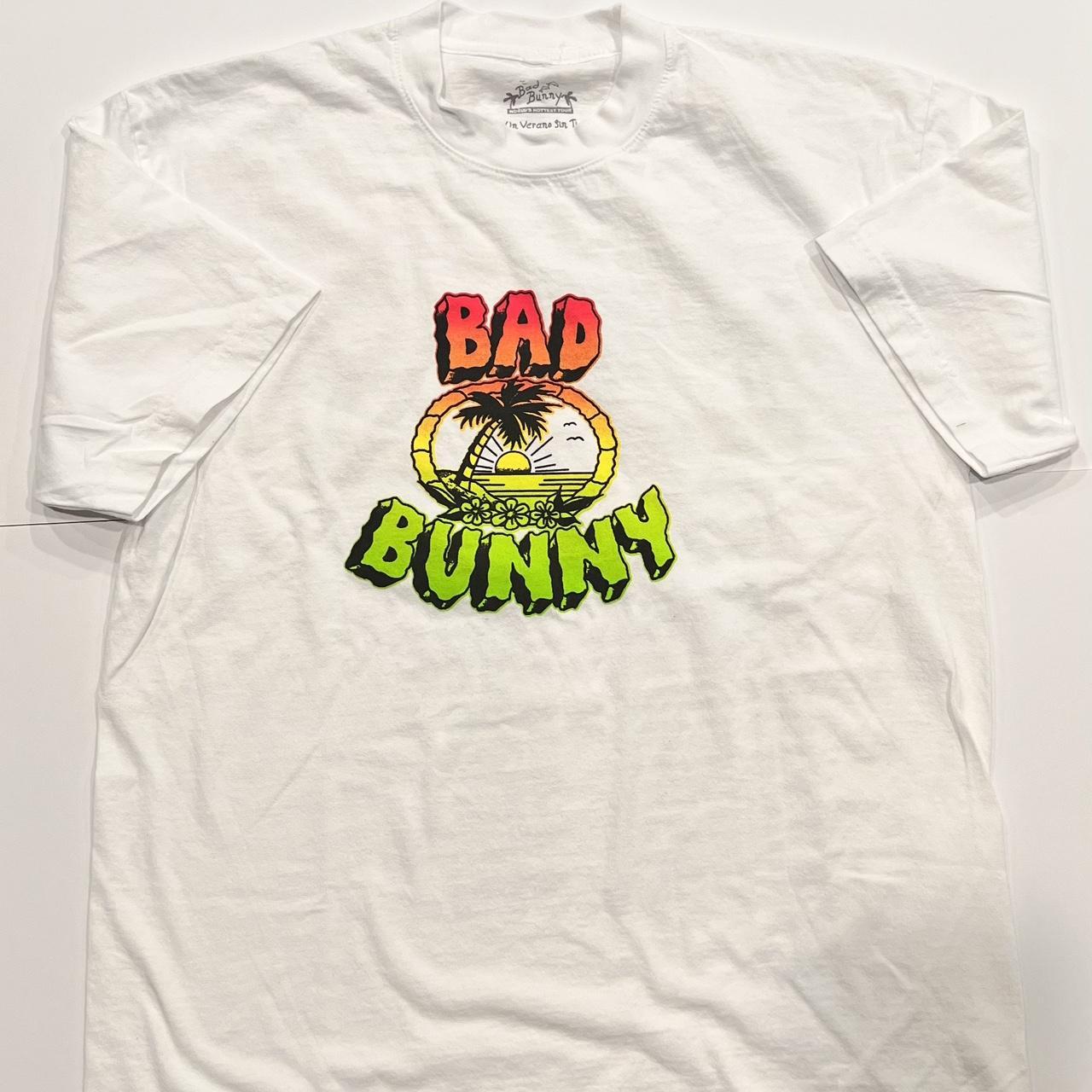 Selling Bad Bunny Official Merch World Hottest Tour- TShirt White Medium