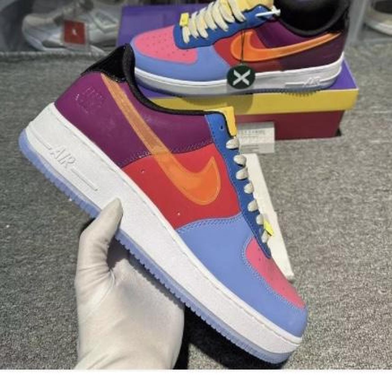 multicoloured nike air force 1