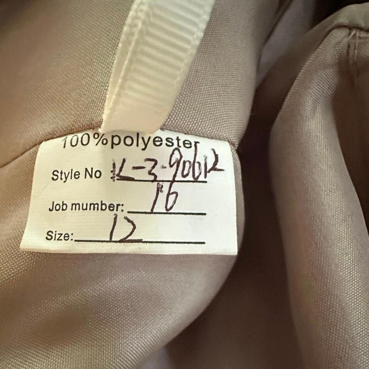 Source Unknown Women's A-line Dress - Tan - 12 – … - image 3