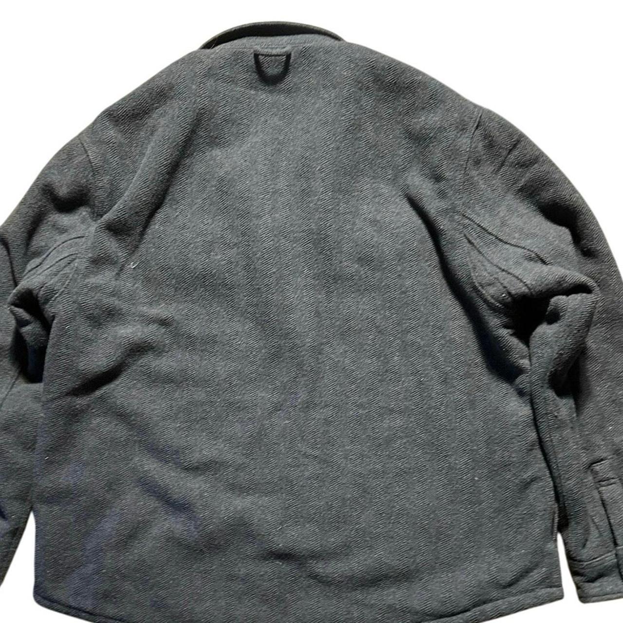 Source Unknown Men's Shacket Jacket - Grey/Cream … - image 2