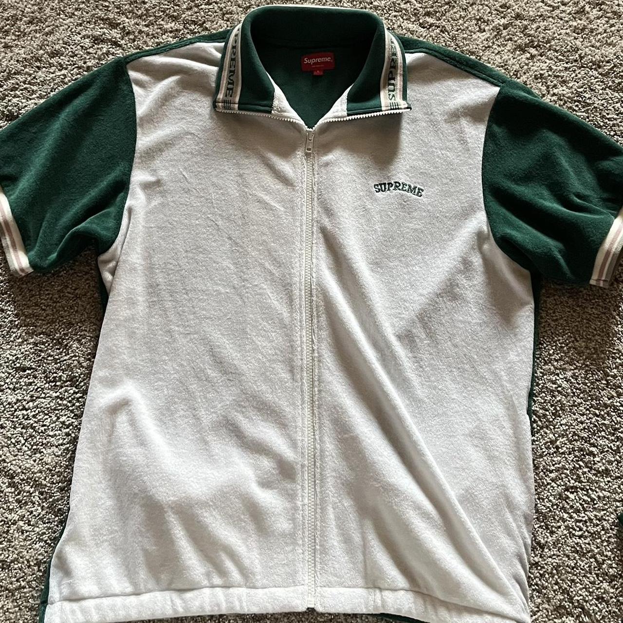 Green supreme-polo - Depop