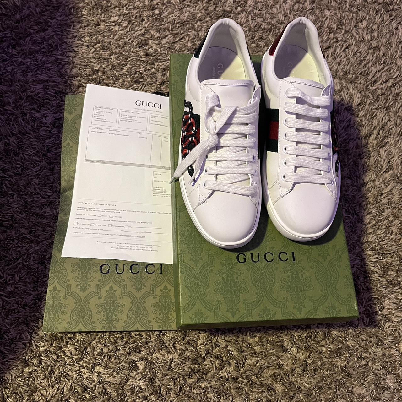 mens gucci snake trainers