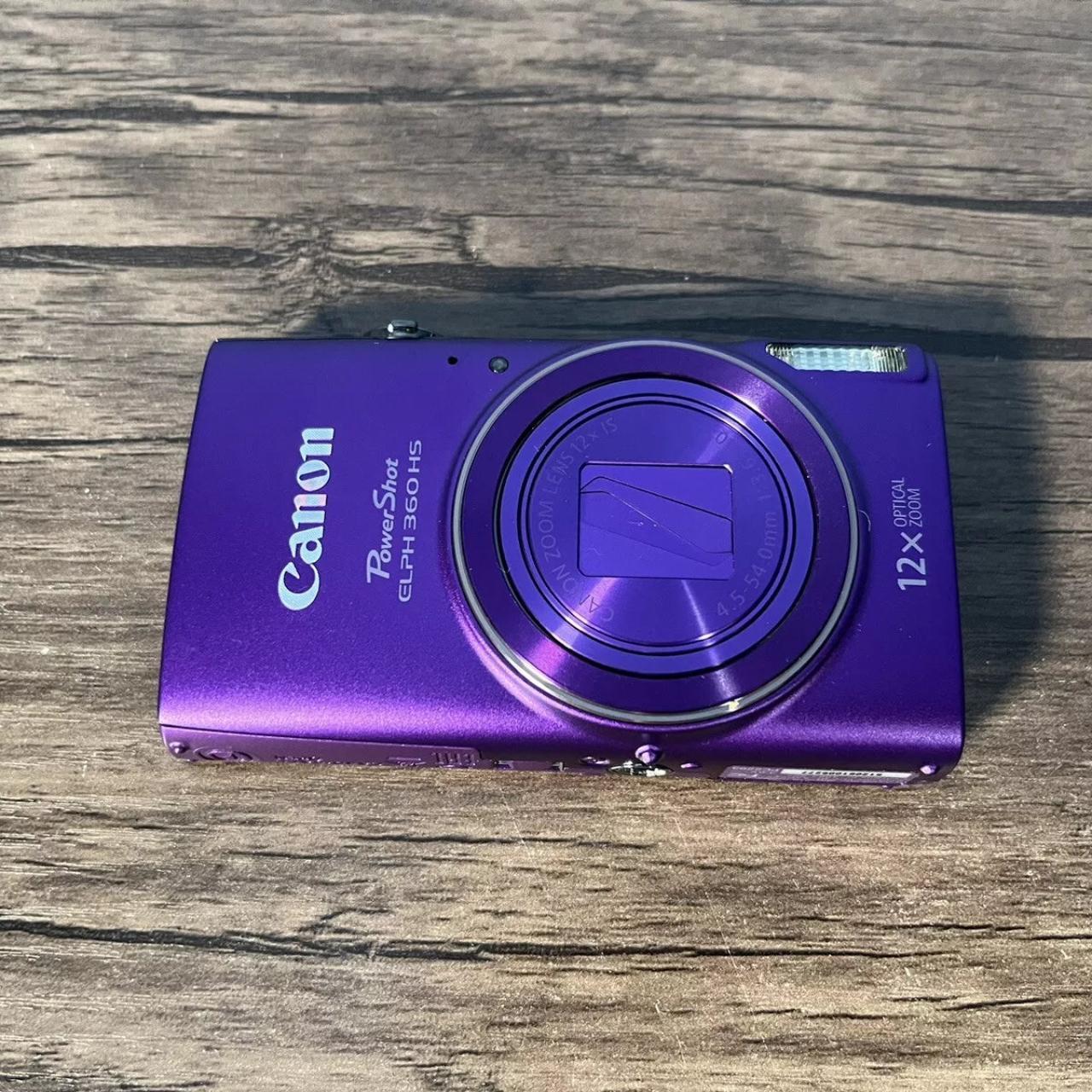 Canon PowerShot ELPH 360 HS Digital Camera PURPLE... Depop