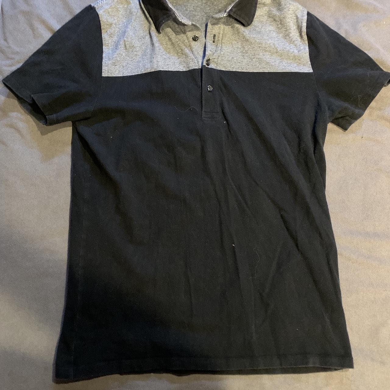 Black and grey polo shirt golf Depop