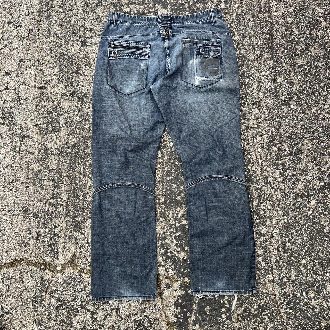 Vintage Ecko Jeans Double Knee Pretty trashed Size... - Depop