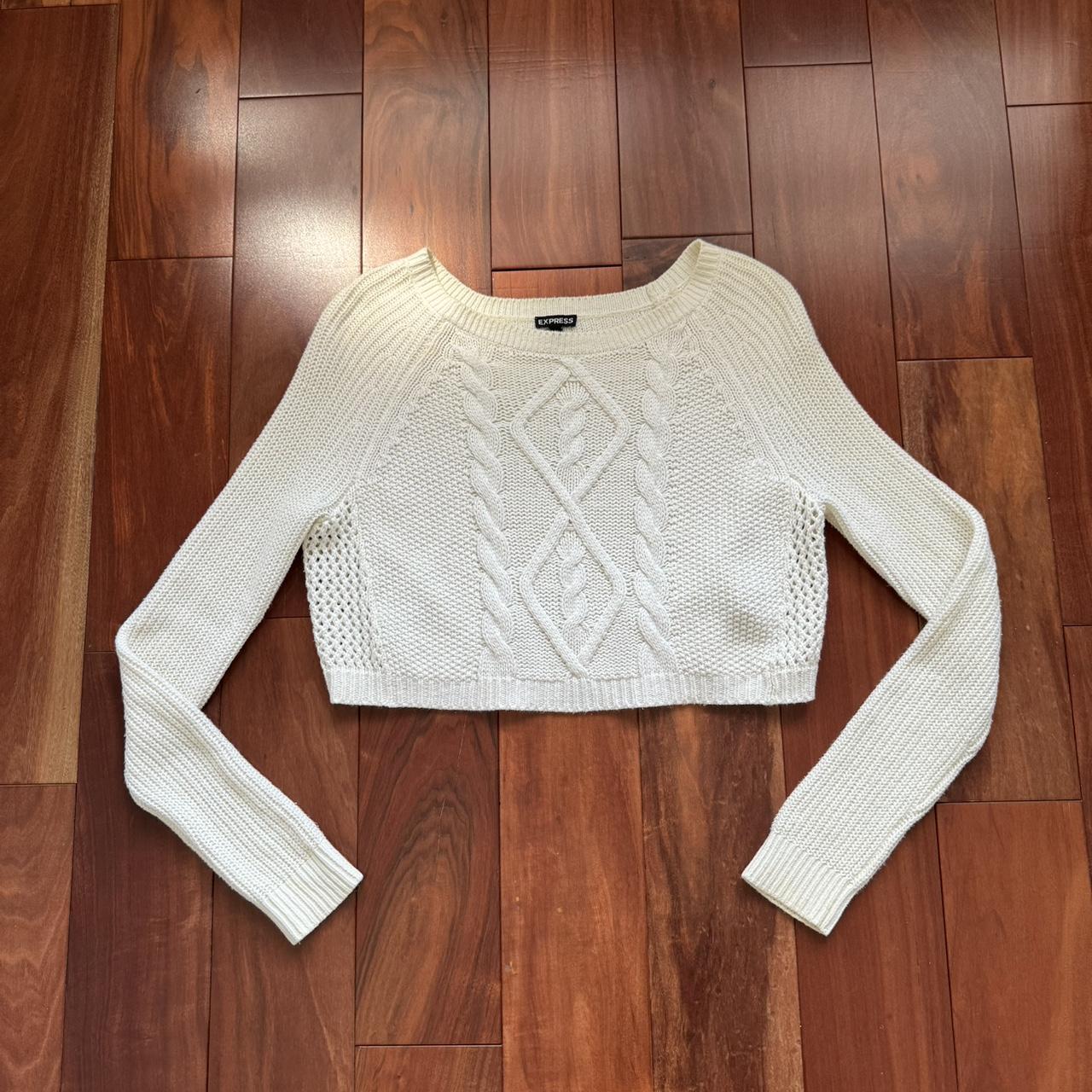 Express white sweater best sale