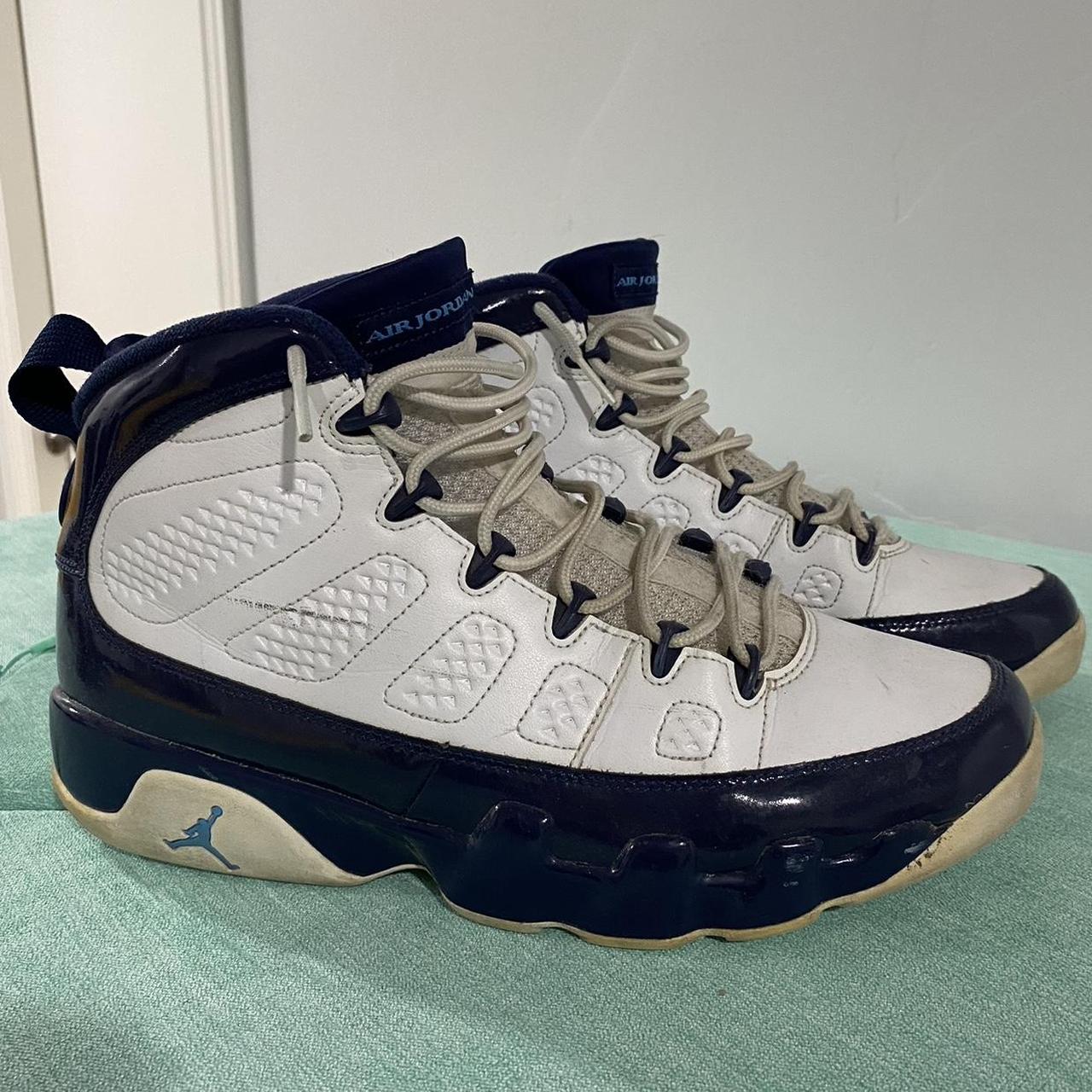 Jordan 9 Retro Pearl Blue Size 11 Color White Depop