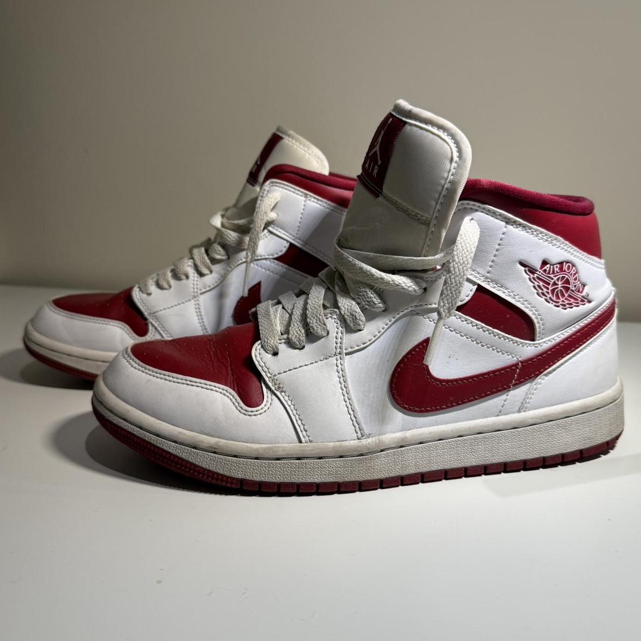 Jordan 1 Mid Reverse Chicago Worn Good. Depop