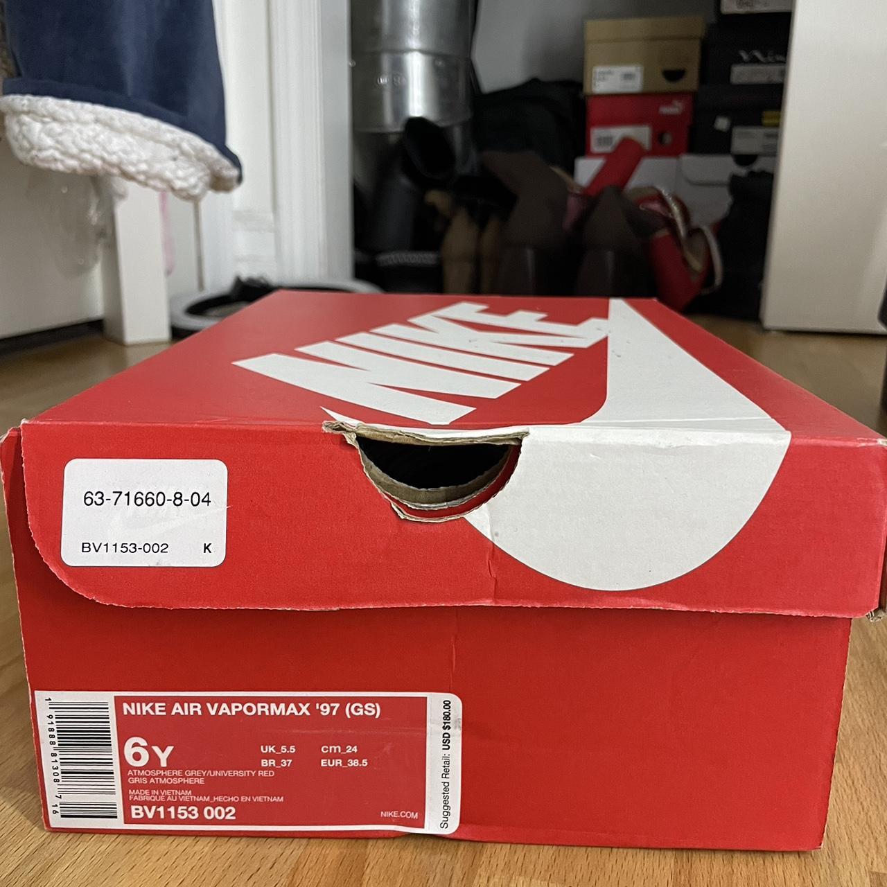 Vapormax 97 red and on sale grey