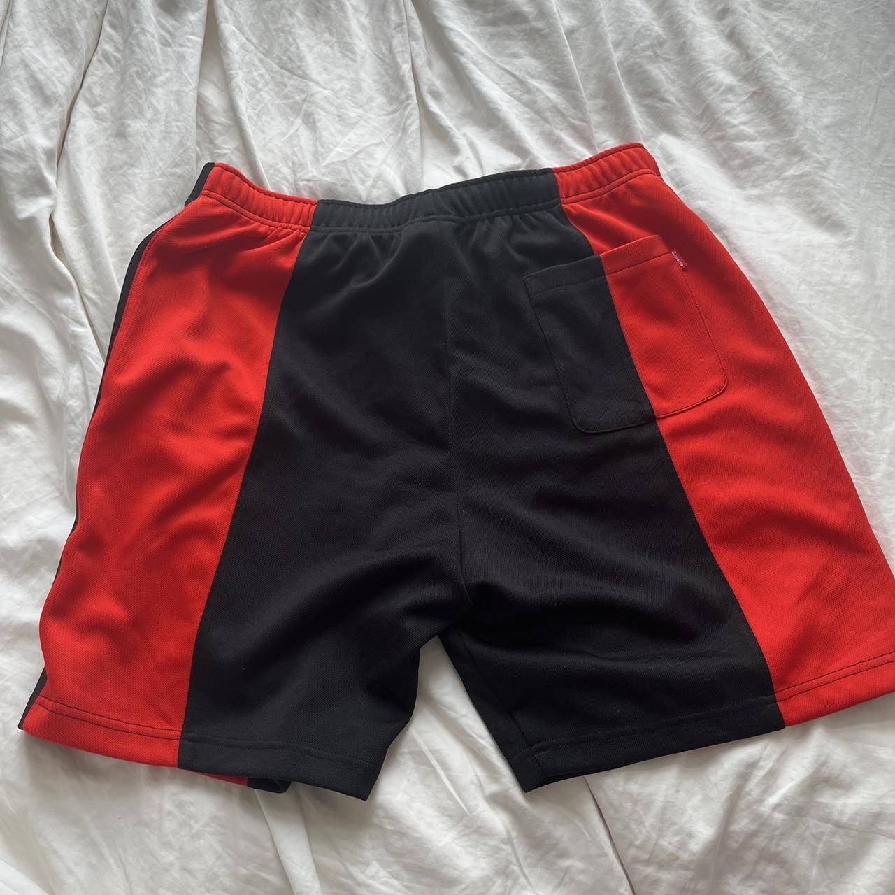 Supreme Supreme Barbed Wire Basketball Shorts Black + Red Small
