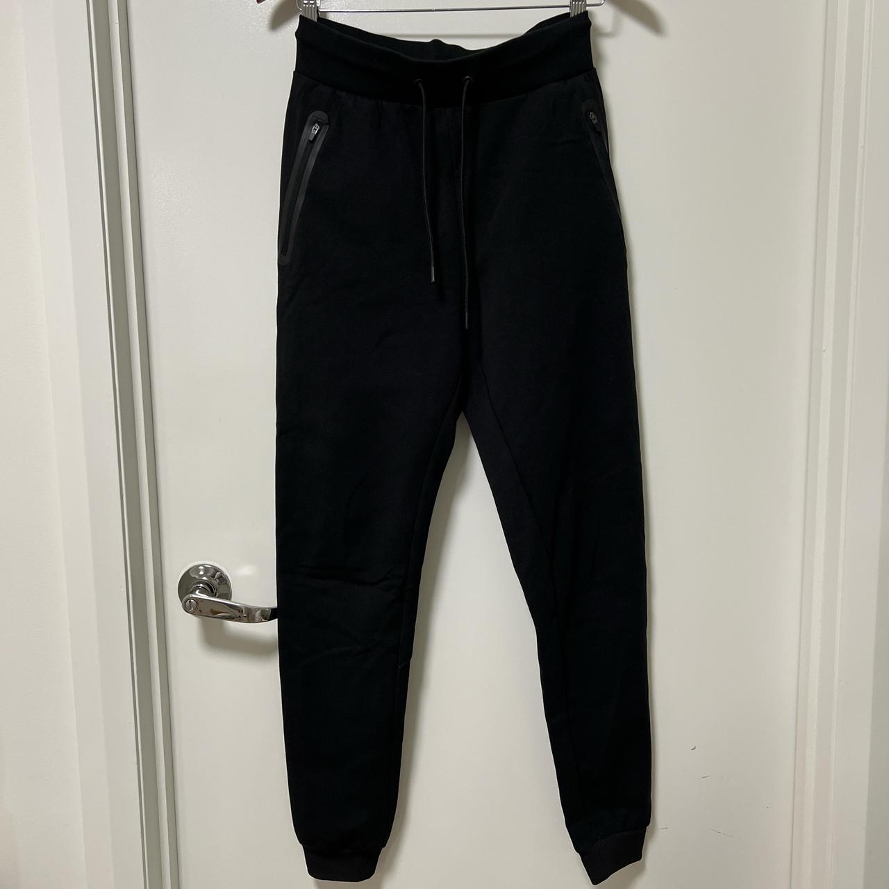 H M black slim mens track pants UK US size S