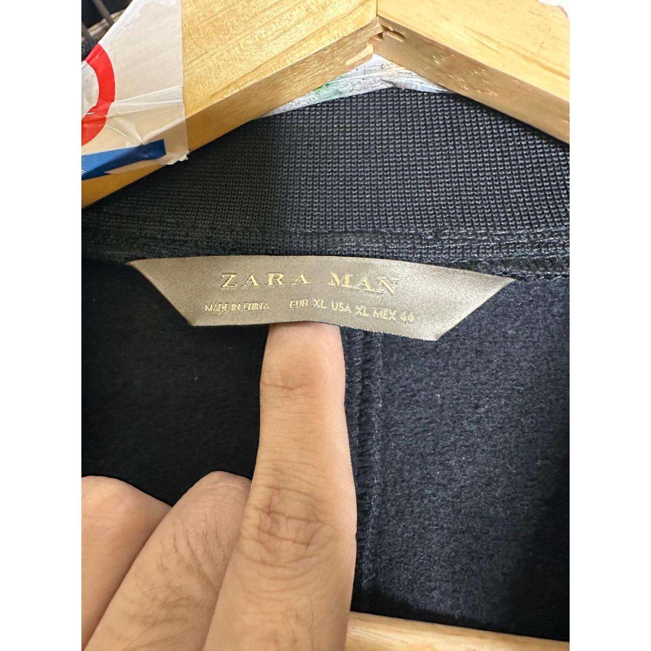 Preloved Men's Bomber Jacket - Black - XL – Zara … - image 3