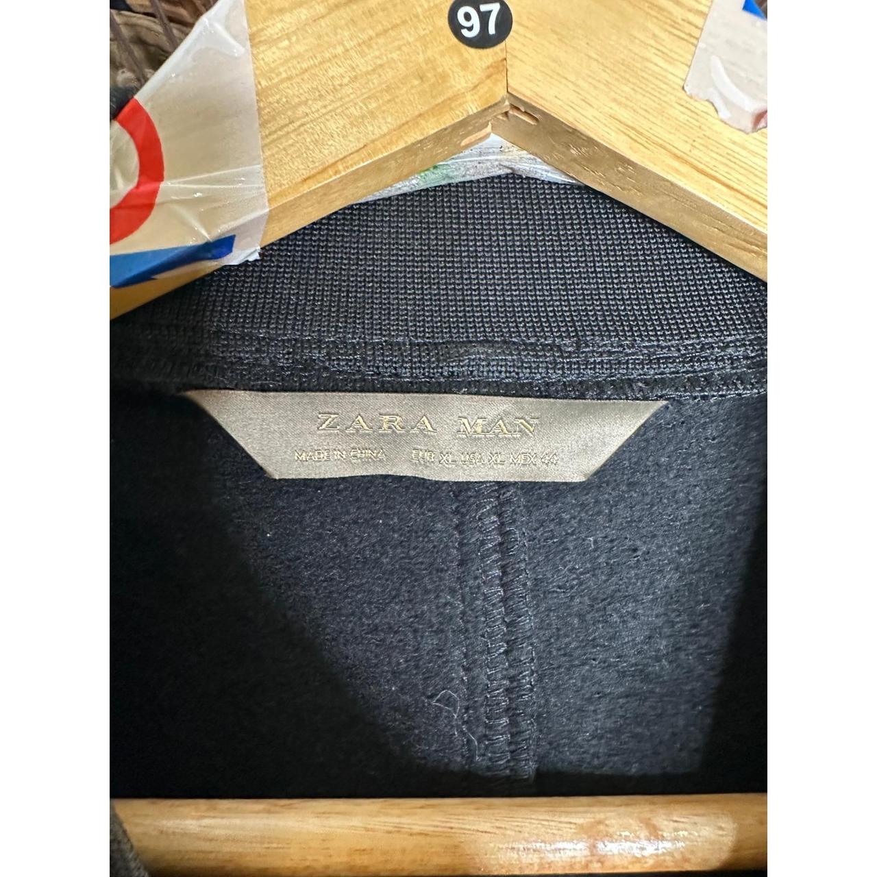 Preloved Men's Bomber Jacket - Black - XL – Zara … - image 2