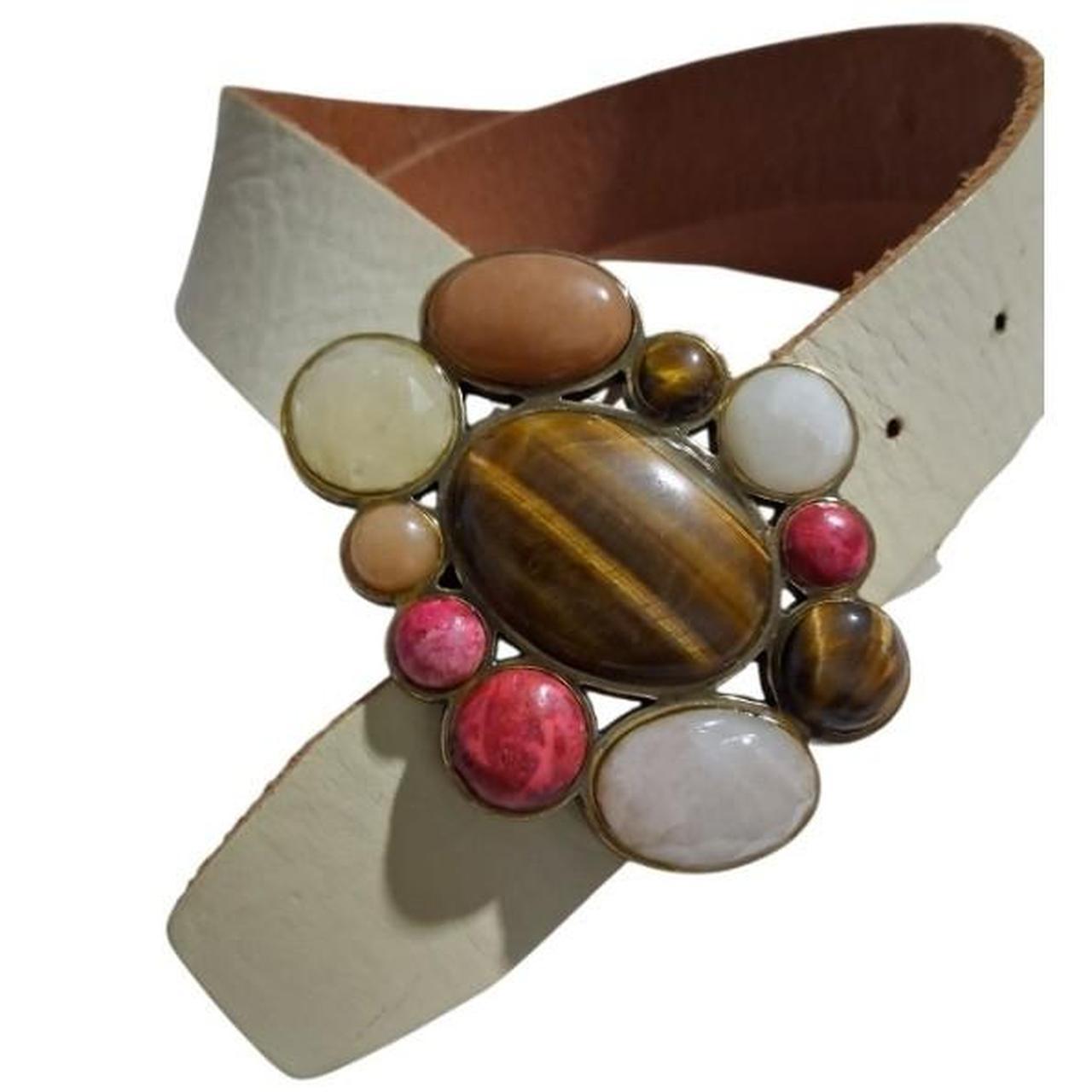 Fossil Women's Belt - Cream/Multi – Y2K Fossil St… - image 3