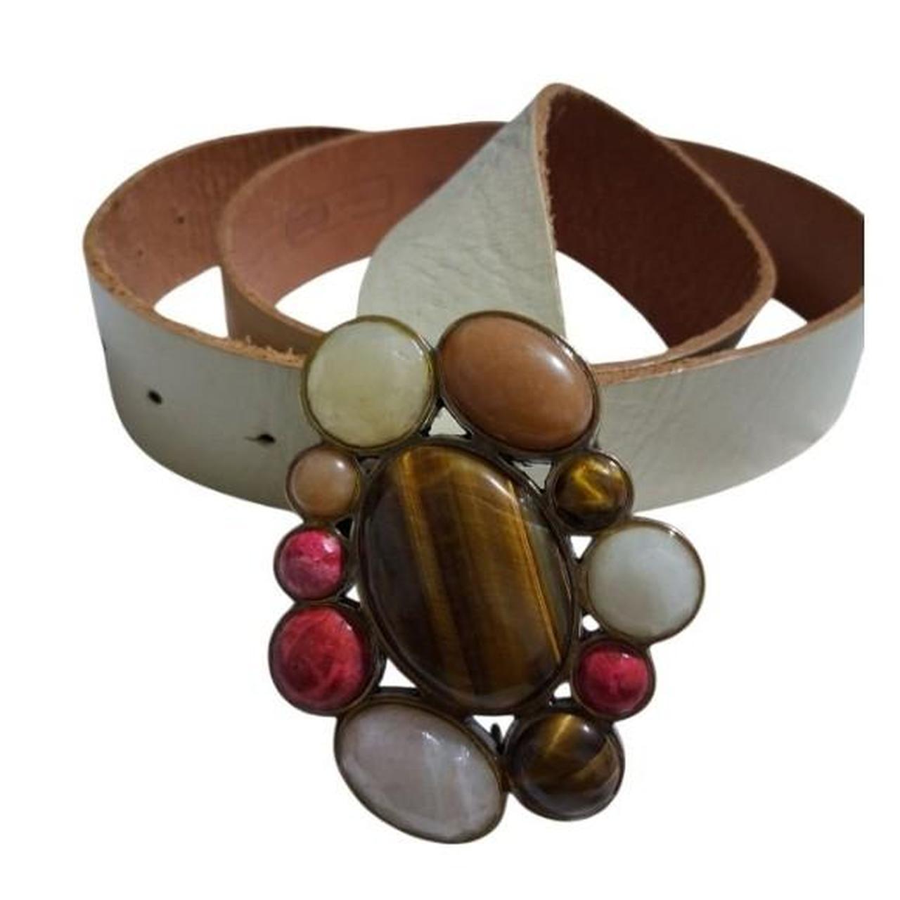 Fossil Women's Belt - Cream/Multi – Y2K Fossil St… - image 4