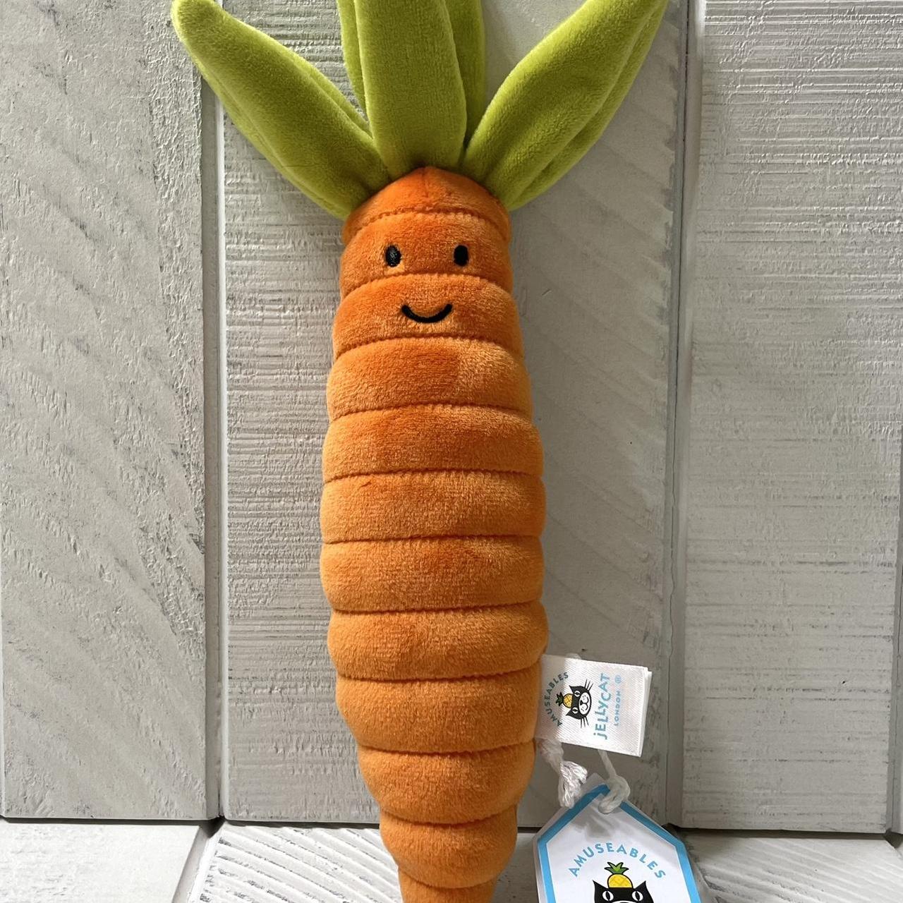 Jellycat Vivacious Vegetable Carrot NWT Soft Plush. Depop