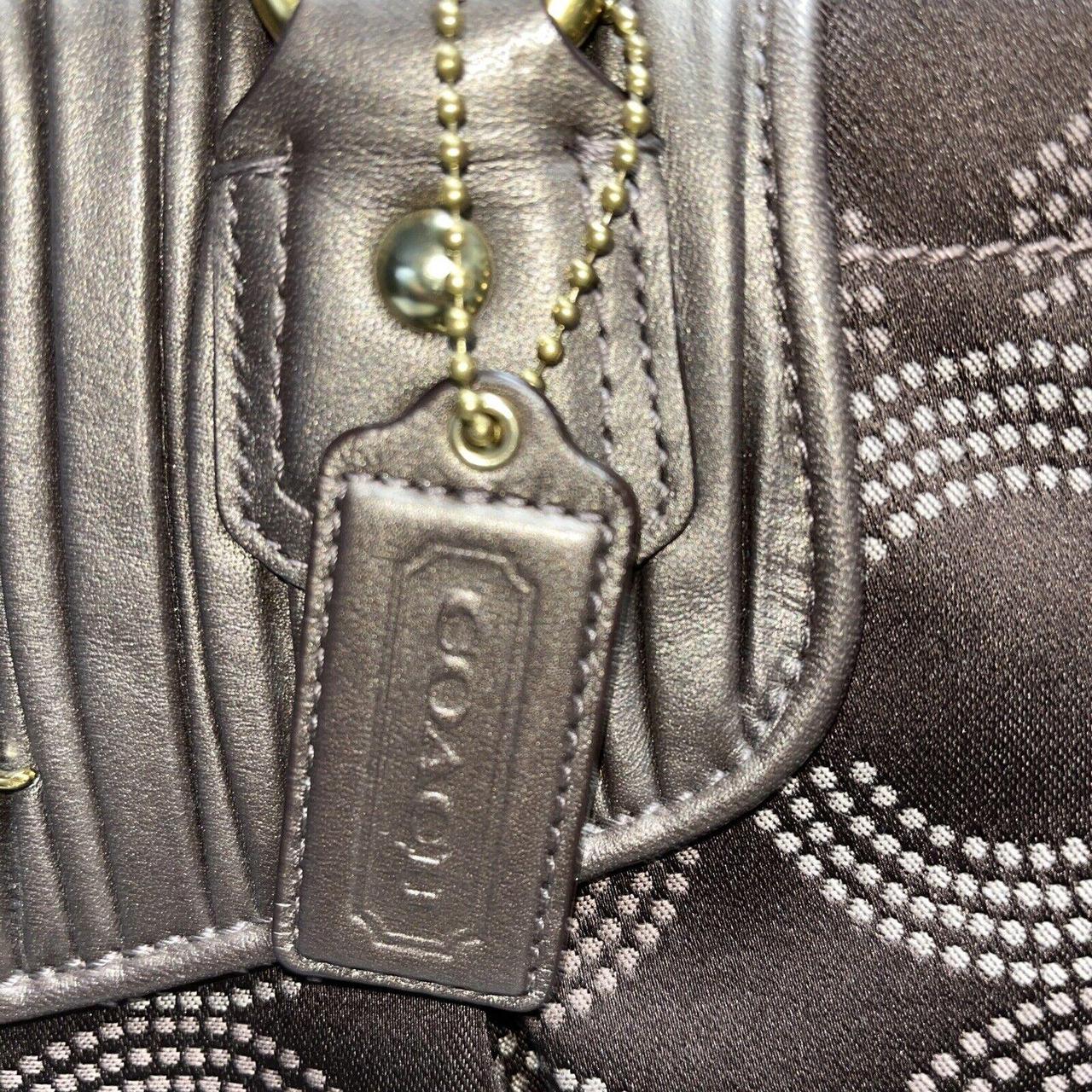 Coach Brown Ashley Dotted Op store Art HandBag H1282-F20056