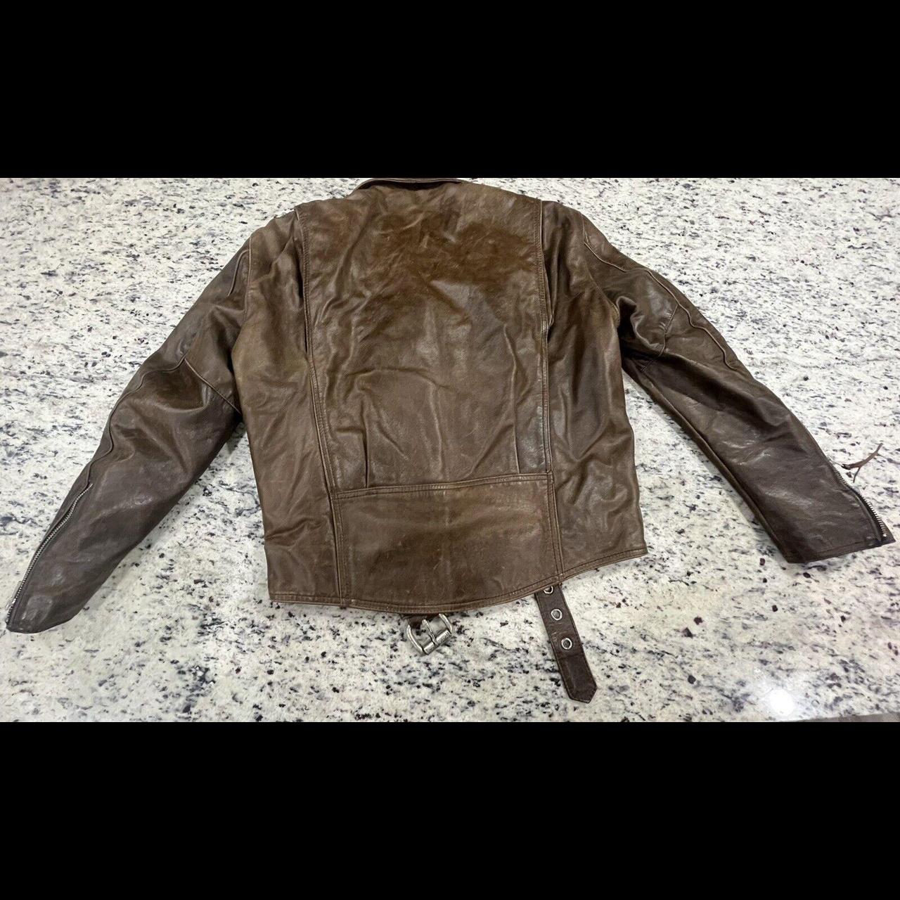 This vintage Harley Davidson brown shovelhead jacket | Depop