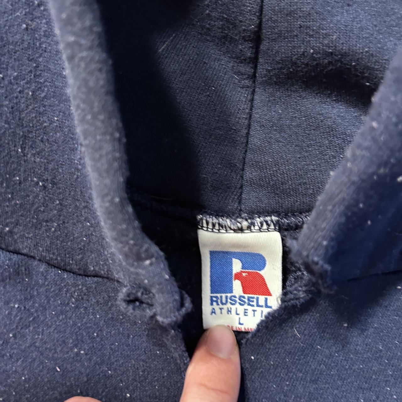 Vintage Blank Russell Hoodie Size L Condition... Depop