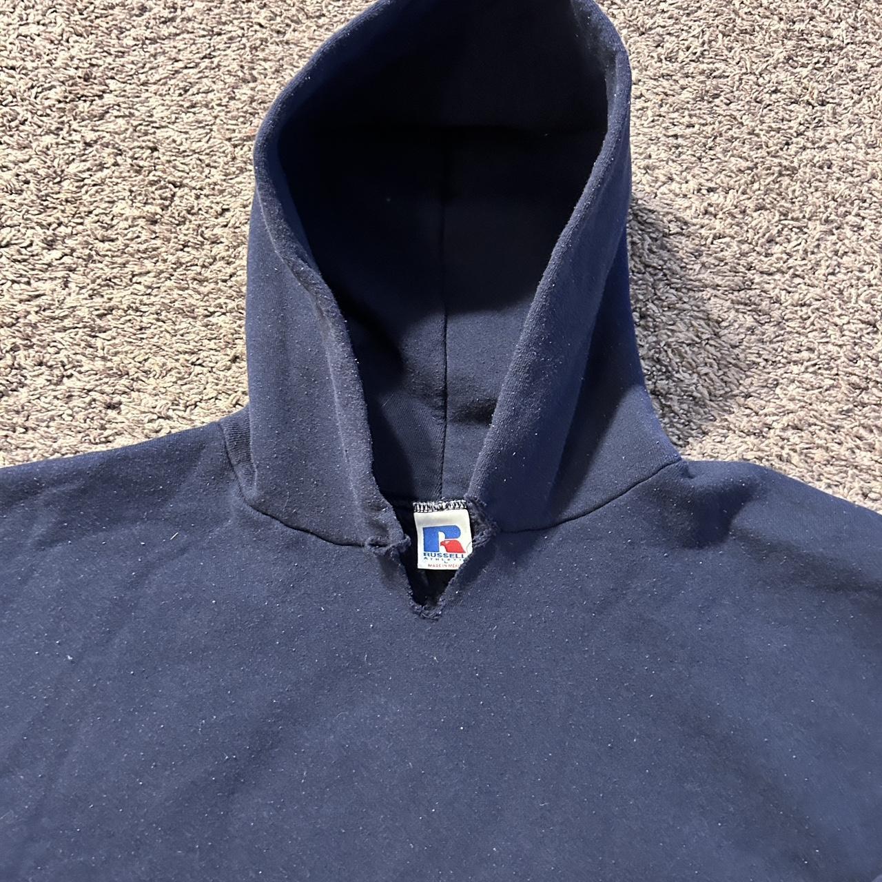 Vintage Blank Russell Hoodie Size L Condition... Depop