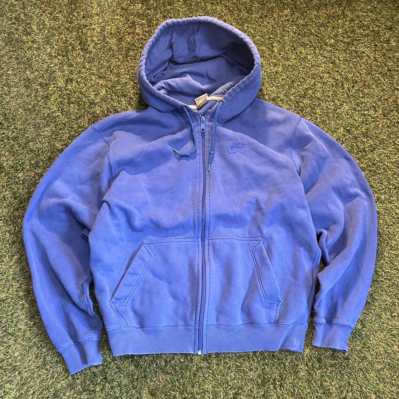 faded blue nike sweatshirt