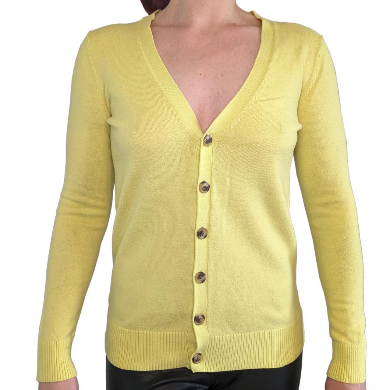 Gap yellow cardigan best sale