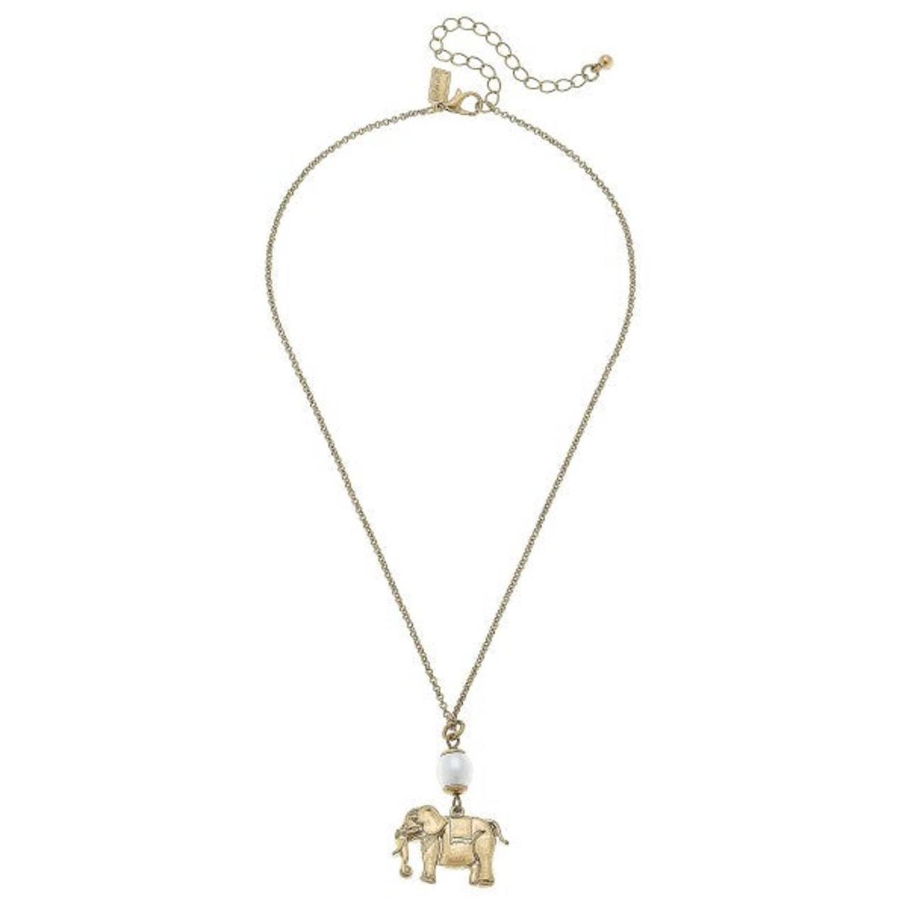 Elephant hot sale link necklace