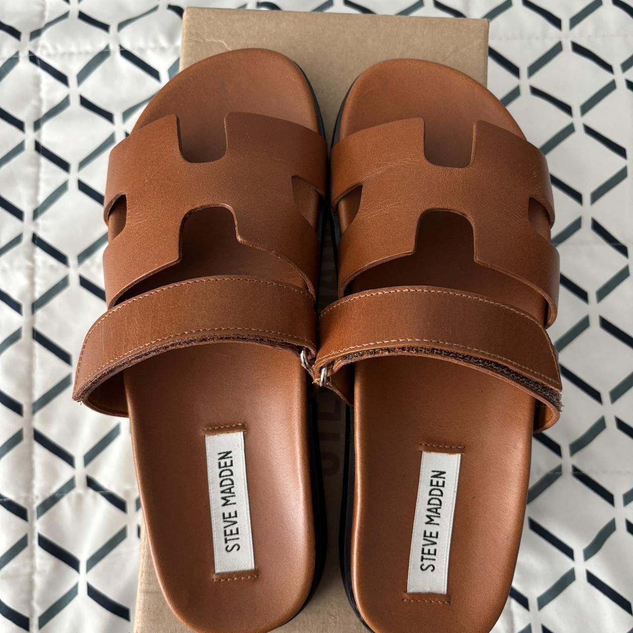 Steve Madden Mayven Camel Leather Size women's 8 | Depop