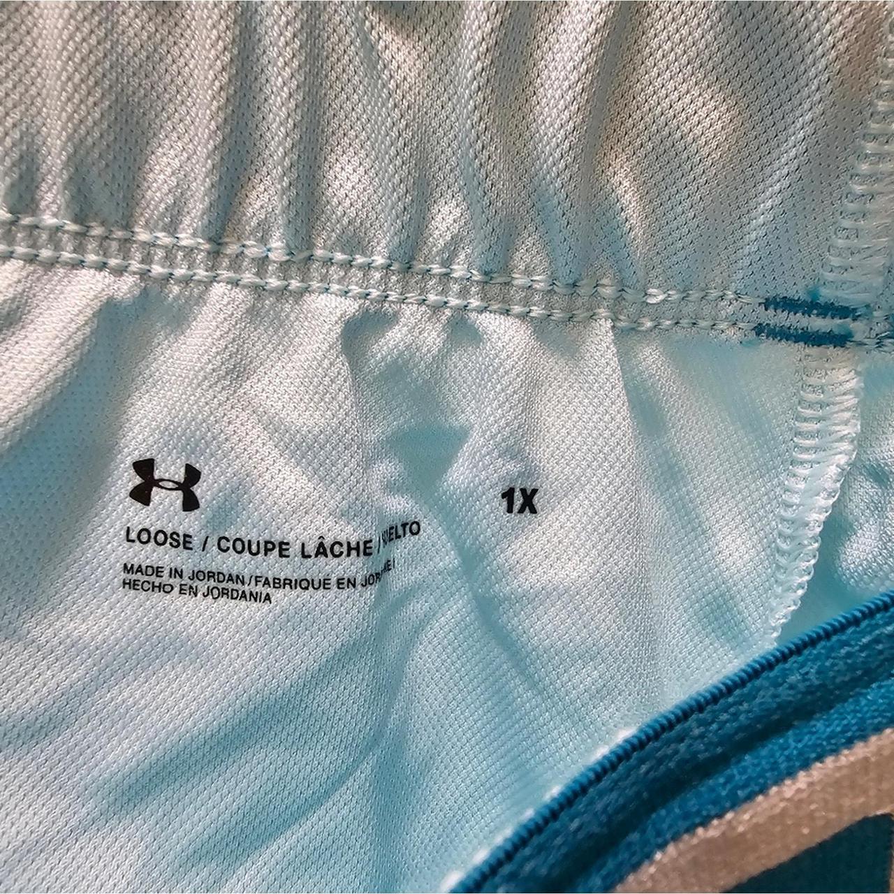 Under Armour light blue athletic/work out shorts.... - Depop