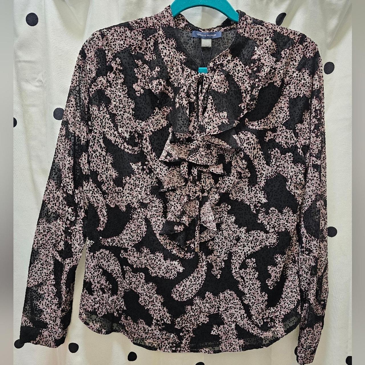 NWT Tommy Hilfiger suit separates sheer paisley long... Depop