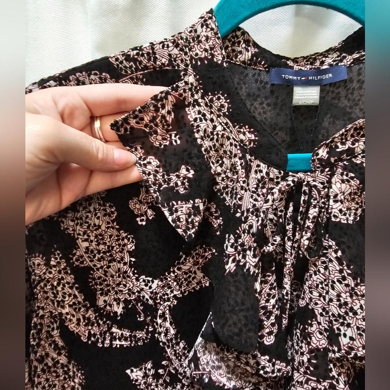 NWT Tommy Hilfiger suit separates sheer paisley long... Depop