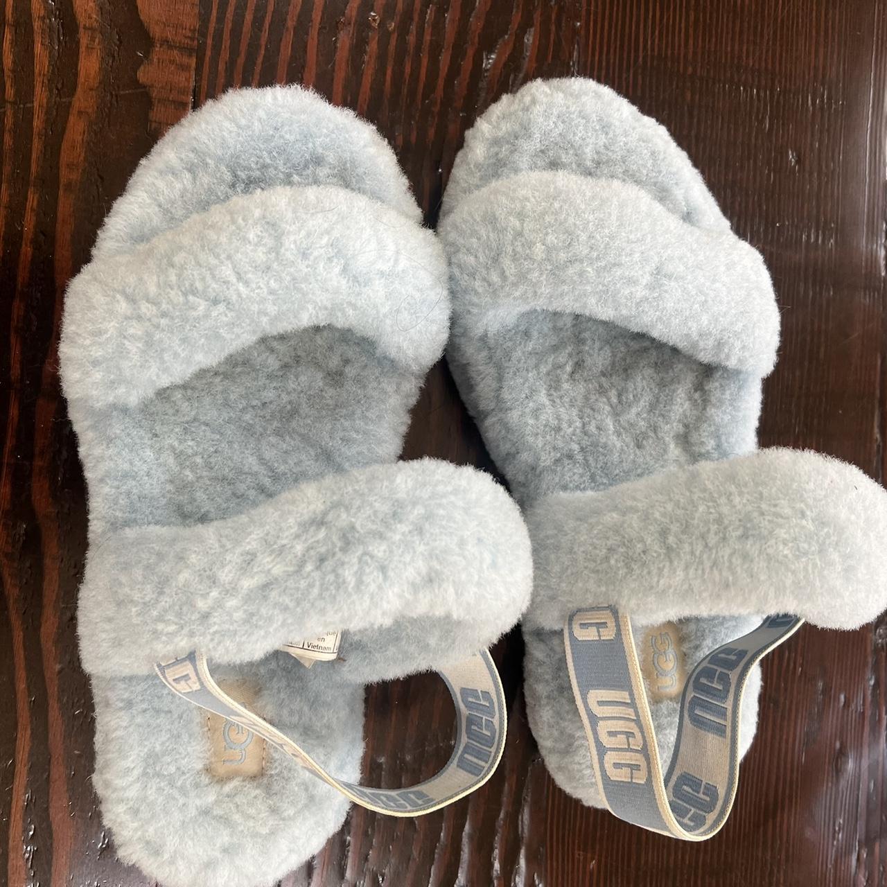 Fashion ugg slippers baby blue