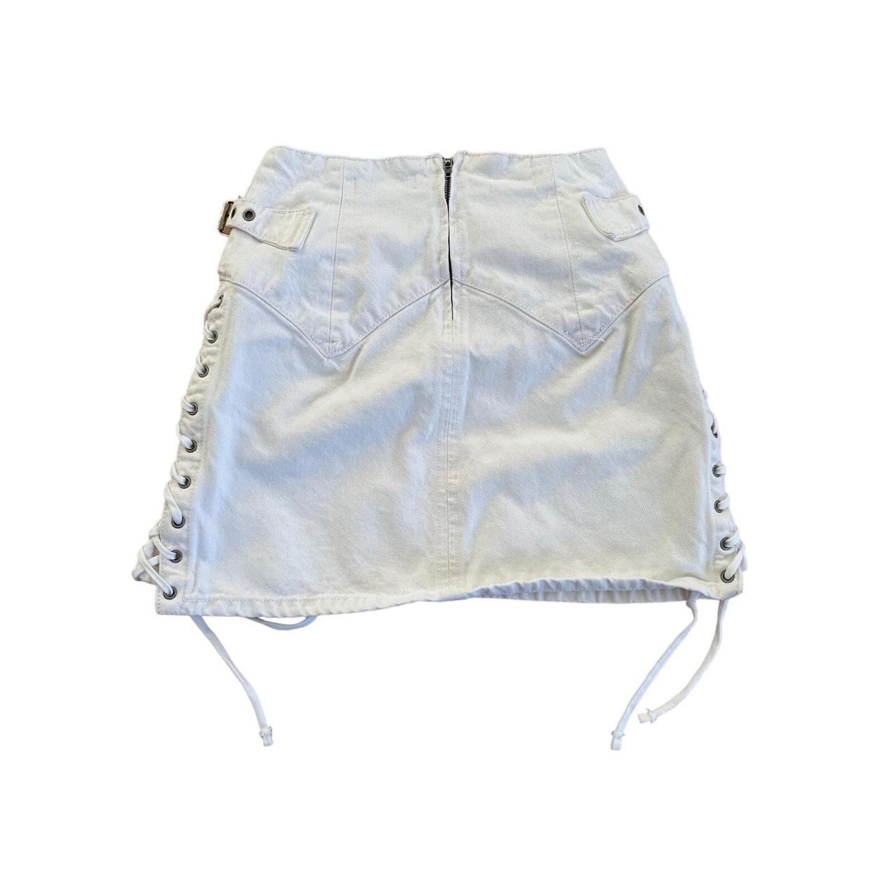 Women's Skirt - White - 25" – REDONE - 70's Lace … - image 4