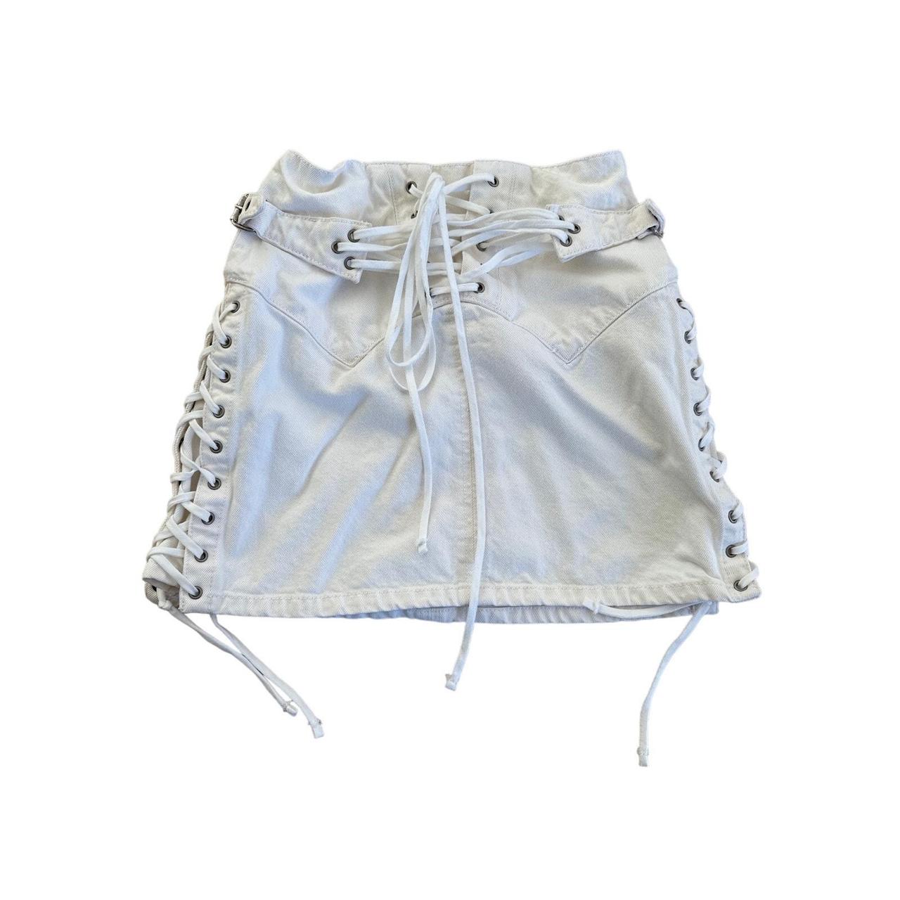 Women's Skirt - White - 25" – REDONE - 70's Lace … - image 1