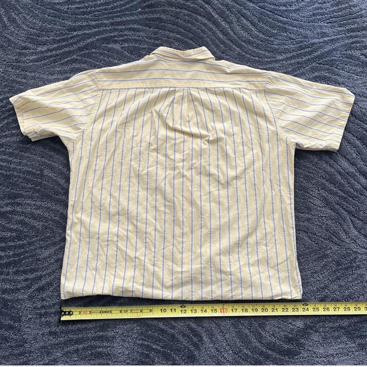 Lands' End Men's Shirt - Yellow/Blue - L – Yellow… - image 3