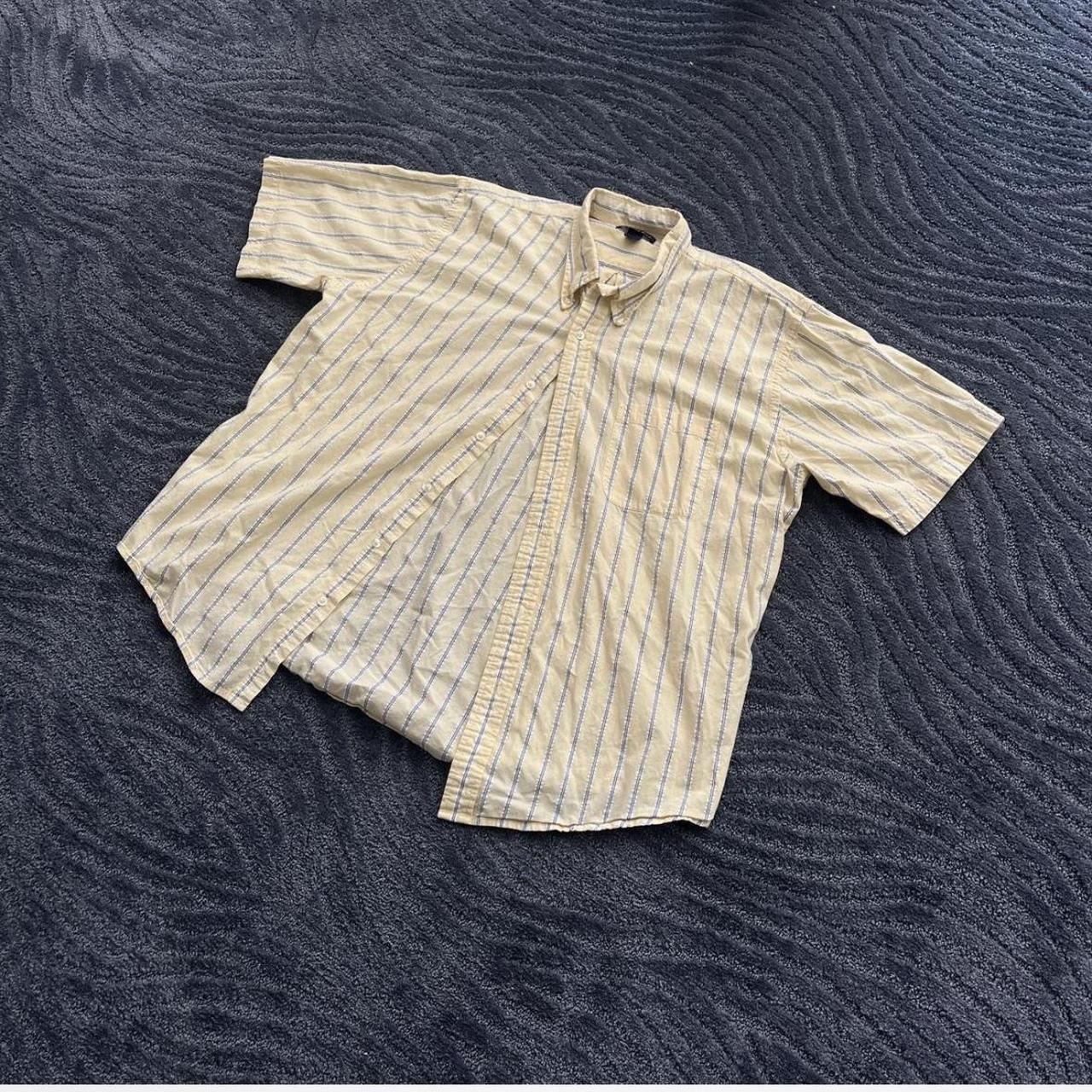 Lands' End Men's Shirt - Yellow/Blue - L – Yellow… - image 1