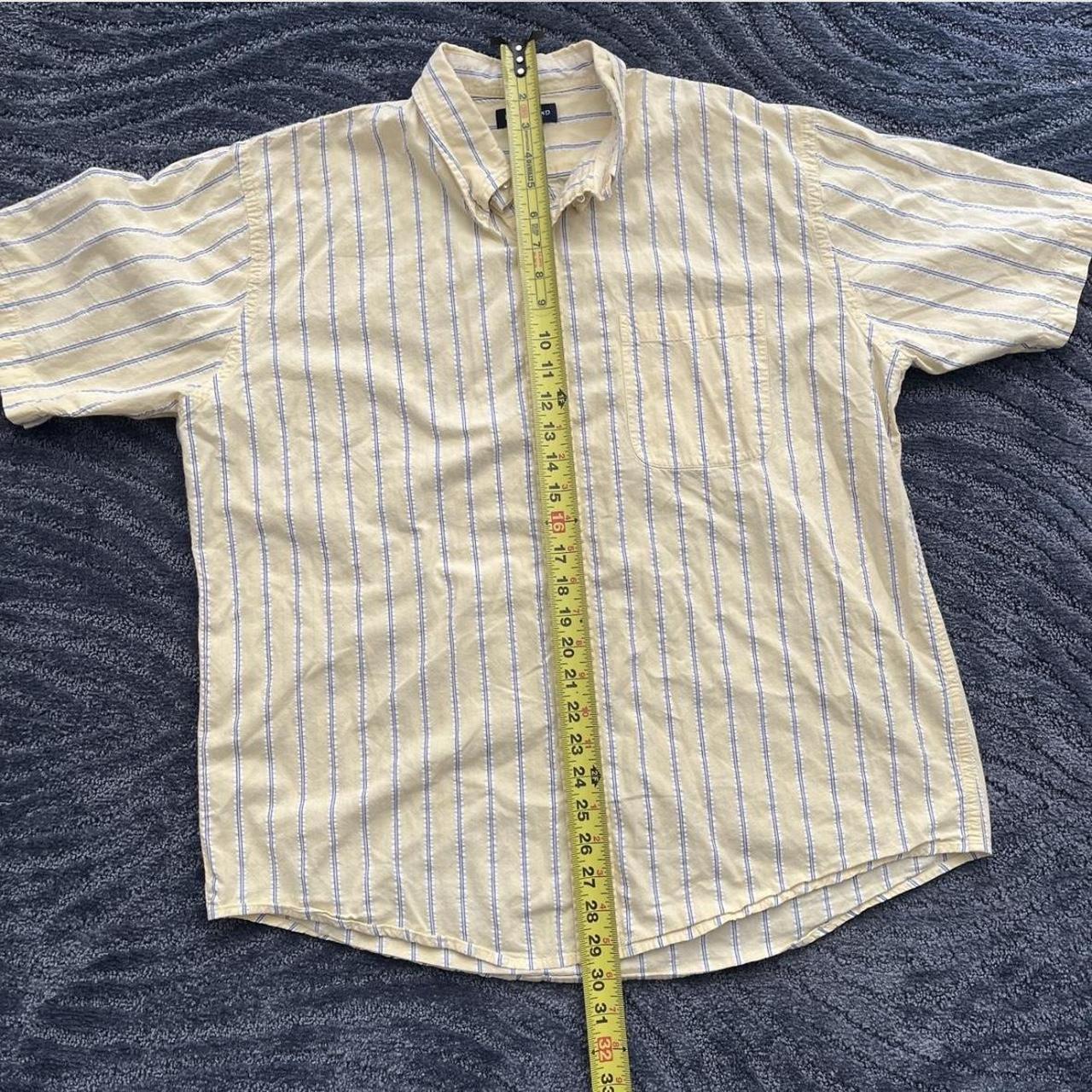 Lands' End Men's Shirt - Yellow/Blue - L – Yellow… - image 4