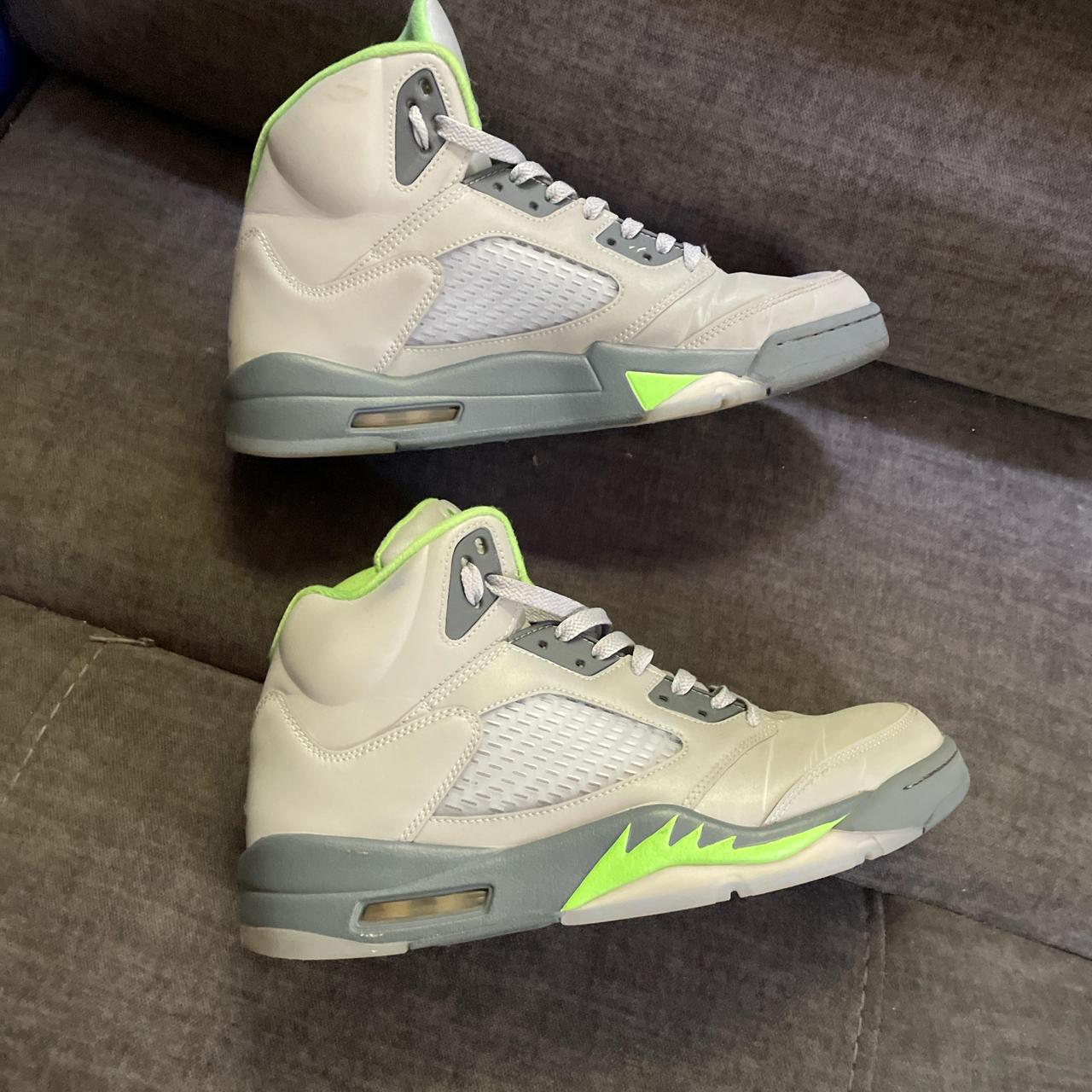 jordan 5s green beans