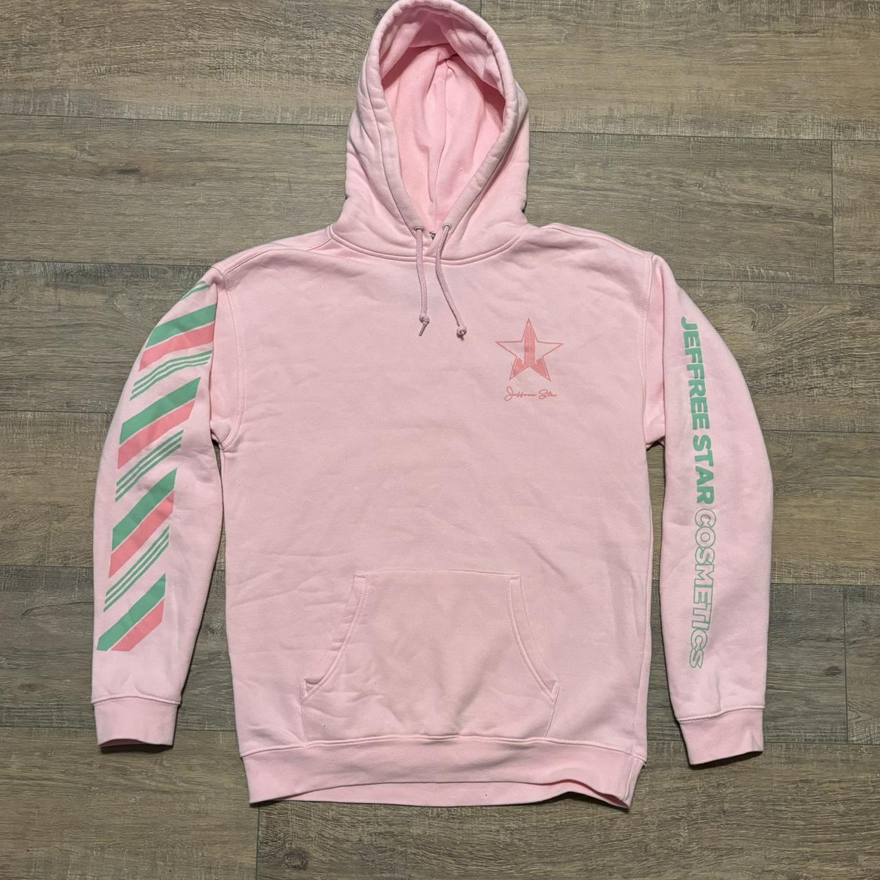 Jeffree star pink hoodie hotsell