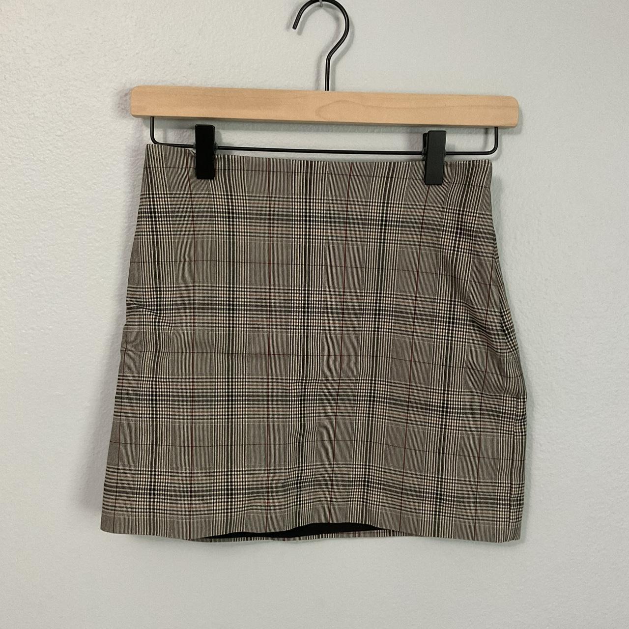 Plaid mini skirt express best sale