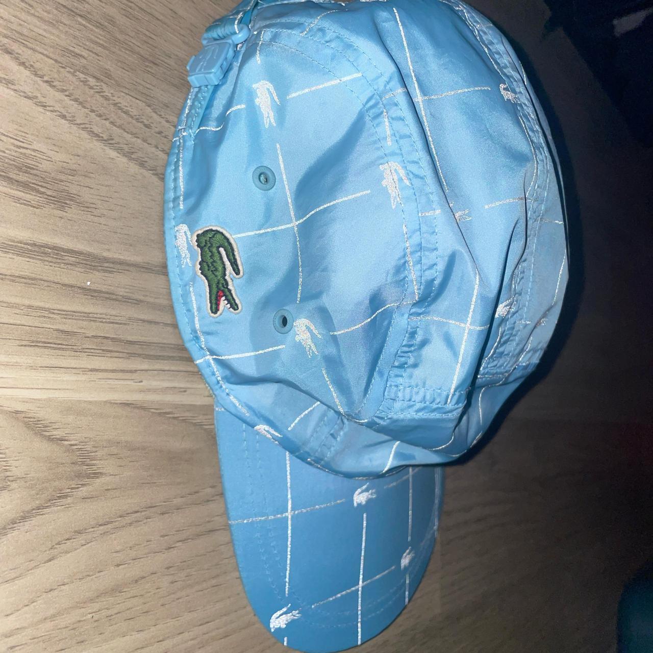 Supreme LACOSTE Reflective Grid Nylon Camp Cap Depop