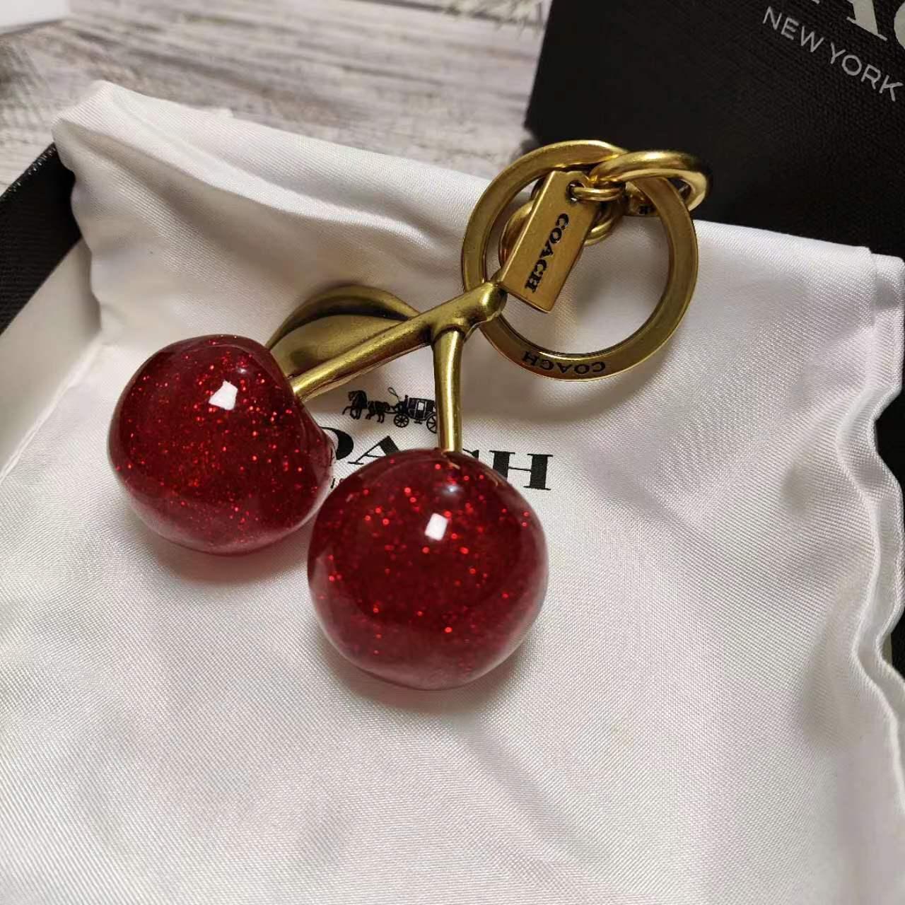 Coach Signature Cherry retailer Bag Charm