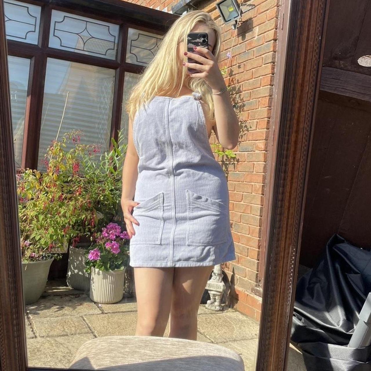 Corduroy Dungaree Dress Topshop Corduroy Pinafore Dress Mini Dress - Main Image