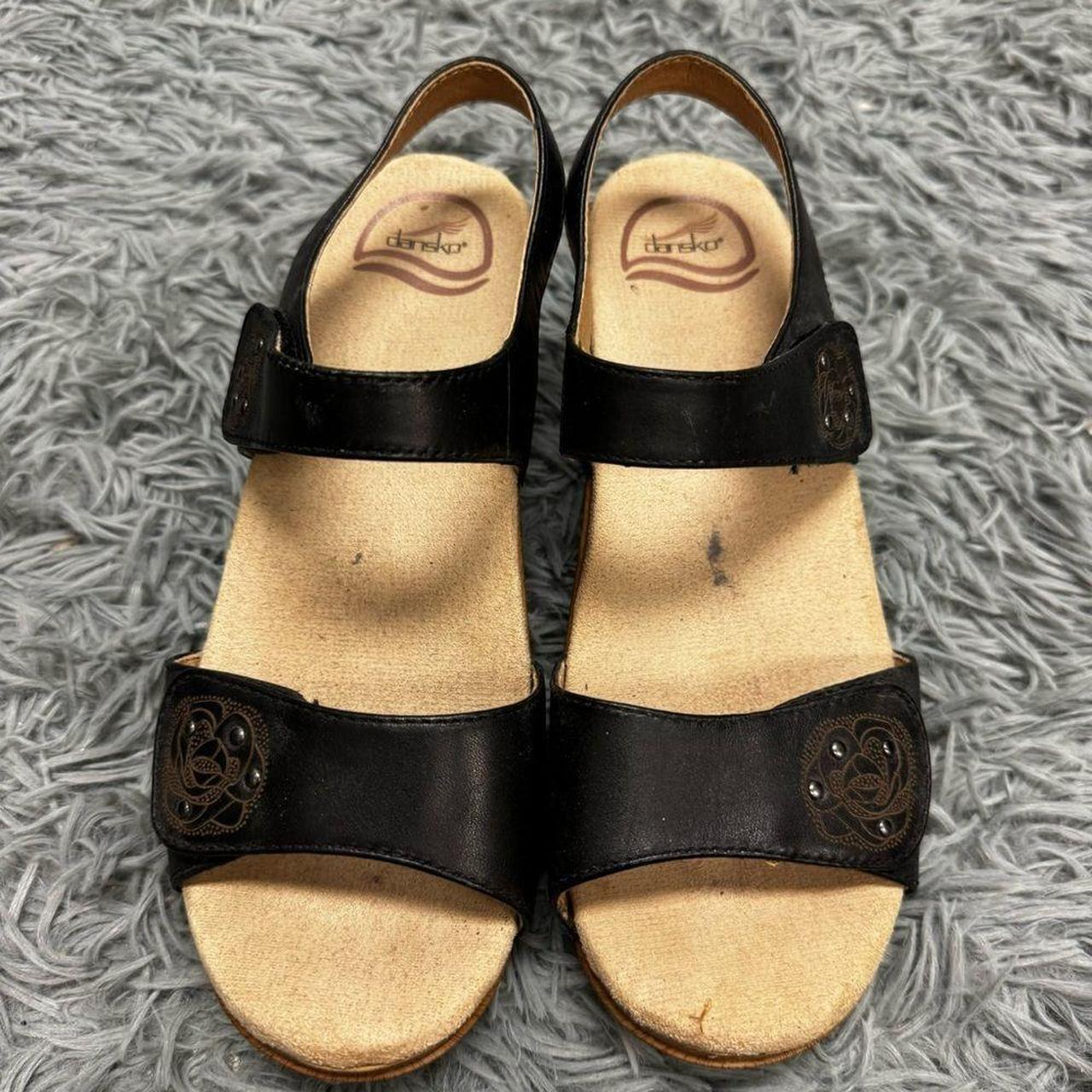 Dansko Platform Open Toe Sandals Size 38