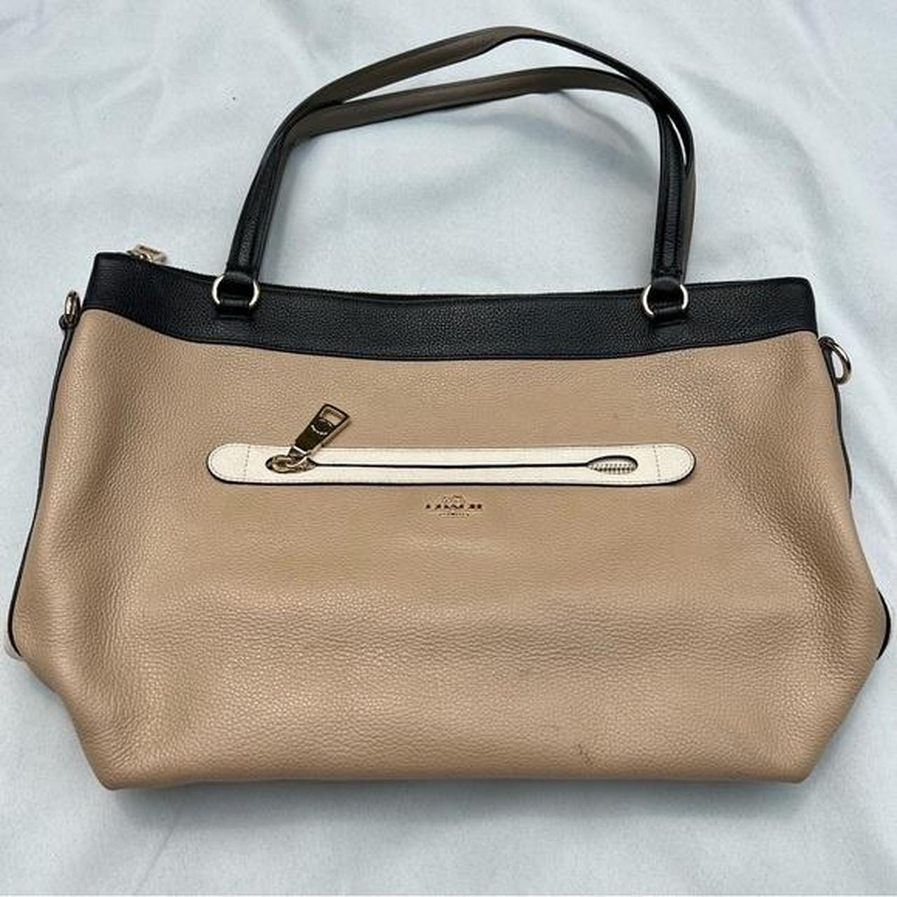 Coach Tyler Brown Pebbled Leather Shoulder Tote hotsell Bag