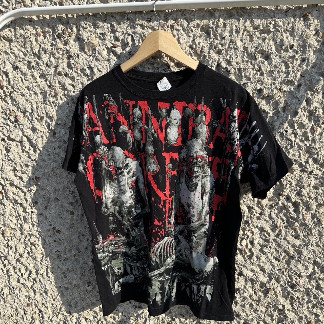 Vintage Cannibal Corpse skull skeleton blood 2010... - Depop